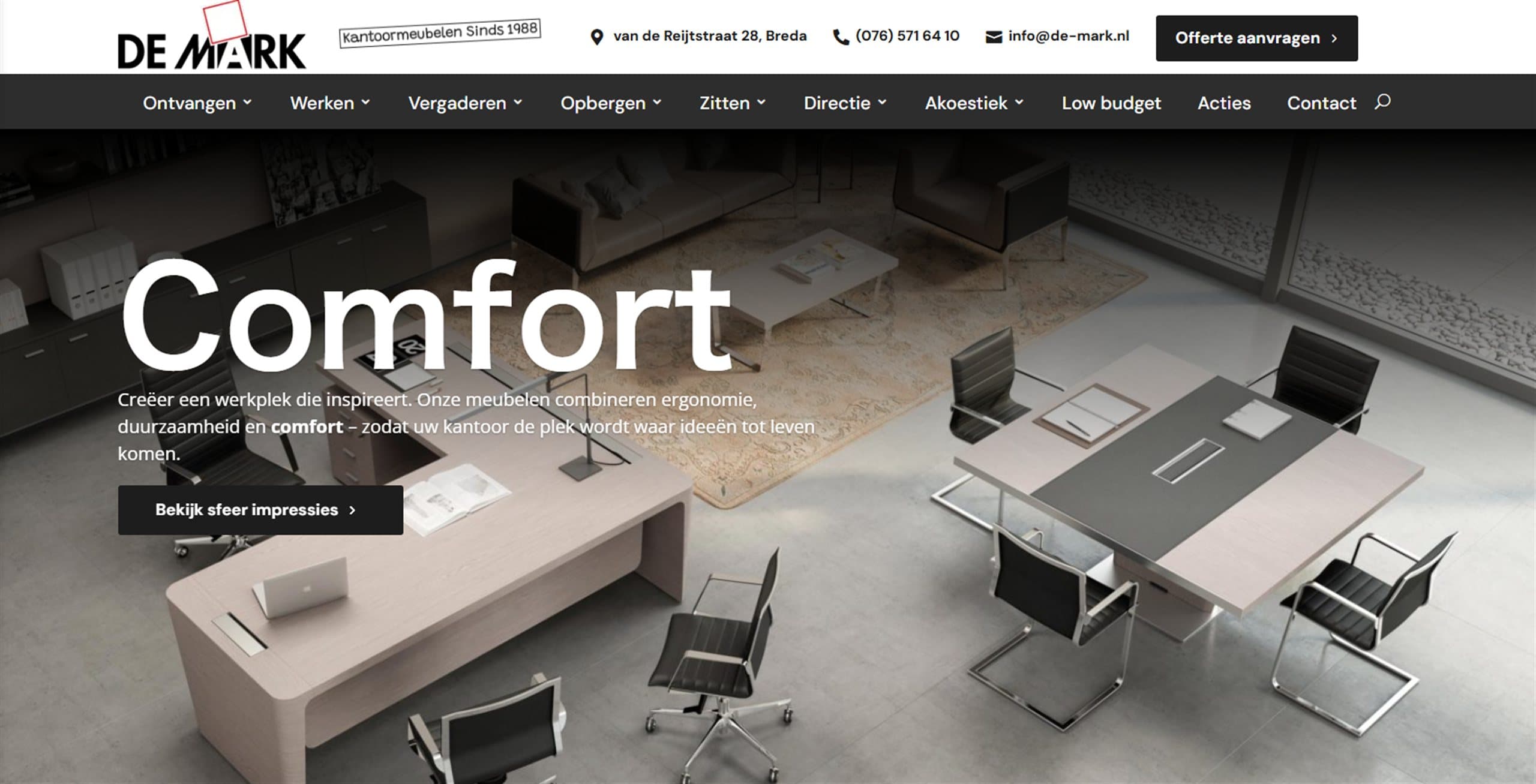 Website van De-mark