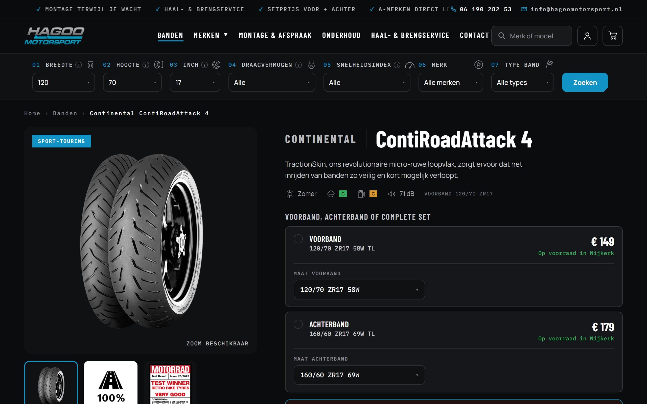 Website van Hagoo Motorsport